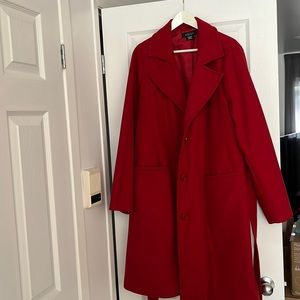 BEAUTIFUL RED TRENCH COAT
